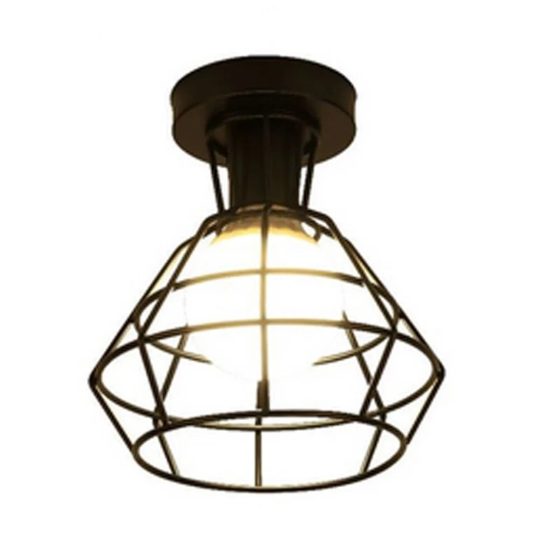 PLAFONNIER INDUSTRIEL DIAMANT NOIR