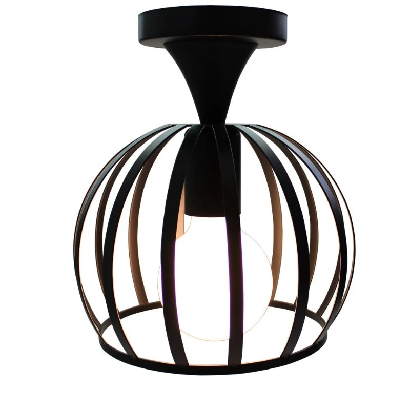 PLAFONNIER INDUSTRIEL DIAMANT NOIR