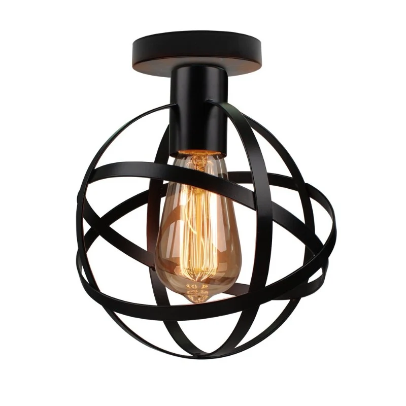 PLAFONNIER INDUSTRIEL DIAMANT NOIR