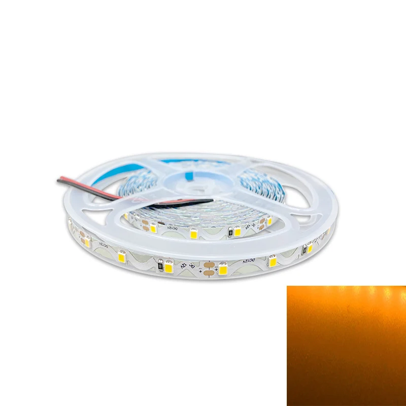 DC12V SMD2835 S-Shape LED Strip Light – 60 LEDs/m | 6mm PCB | High Brightness Low Voltage LED Tape | Non-Waterproof | Warm White / Natural White / Cool White / Red / Blue / Golden Yellow / Green / Pink | for Mirror, Kitchen Cabinet, Bedroom | 10/50M