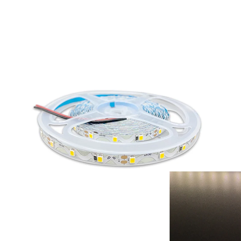 DC12V SMD2835 S-Shape LED Strip Light – 60 LEDs/m | 6mm PCB | High Brightness Low Voltage LED Tape | Non-Waterproof | Warm White / Natural White / Cool White / Red / Blue / Golden Yellow / Green / Pink | for Mirror, Kitchen Cabinet, Bedroom | 10/50M