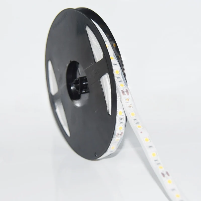 SMD5050 High Brightness LED Strip Light – DC 12V | 60 LEDs/m | 10mm PCB | 26–28lm/LED | Low Voltage LED Tape | IP00 / IP67 | Warm White / Natural White / Cool White / Golden Yellow /Pink | 5/50M