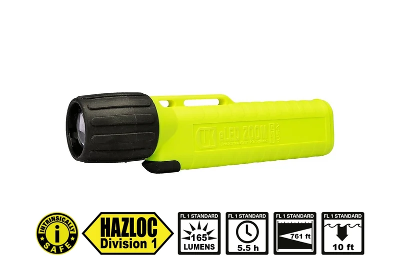 UK 4AA eLED Zoom 2 - Lampe de poche à sécurité intrinsèque