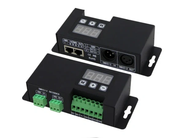 BC-853 / BC-854 DC 12V-24V Constant Voltage DMX512 Decoder | 3CH / 4CH Options | For RGB / RGBW / RGBWW LED Lights