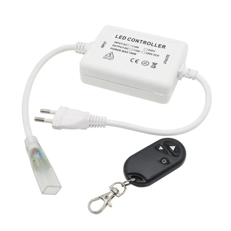 400W 110V/220V AC LED Dimmer – RF Wireless Remote Control Dimmer Switch | For LED Strip Lights