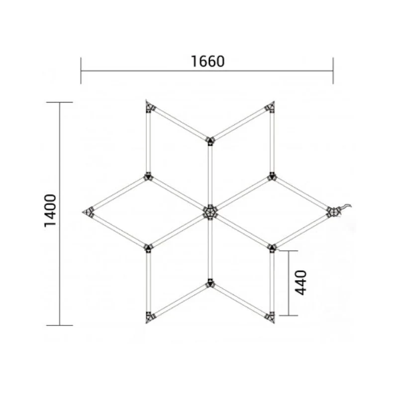 Kit 6 LED 126W - Forme Étoile