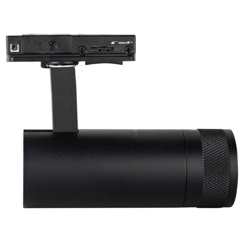 Spot LED sur Rail Noir Angle Ajustable Monophasé 30W 15-60° CCT TRIAC Dimmable - 3000K/4000K/6000K