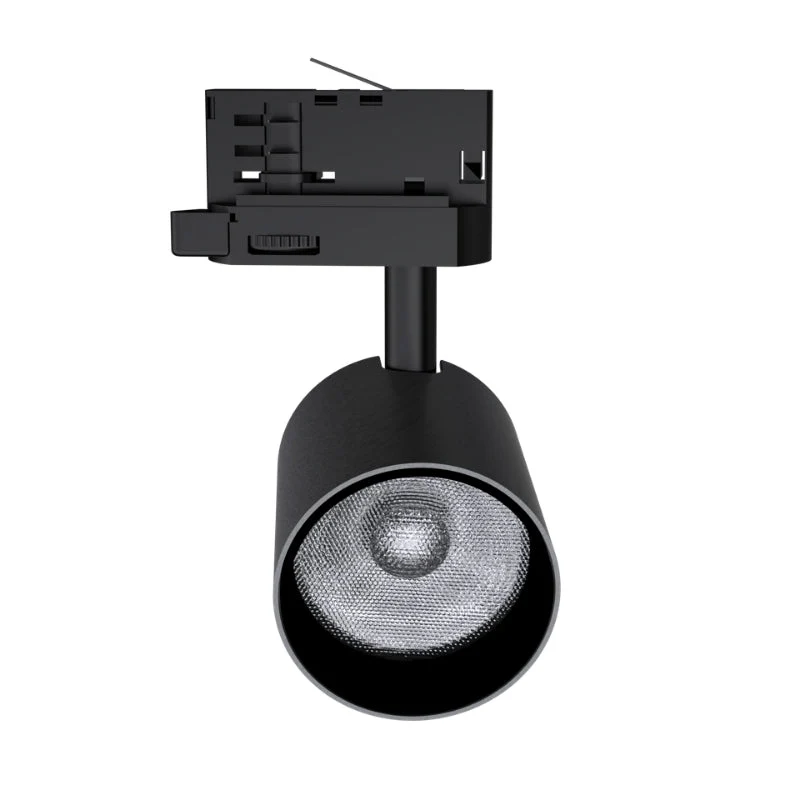 Spot LED sur Rail Noir Triphasé 24W 36° TRIAC Dimmable