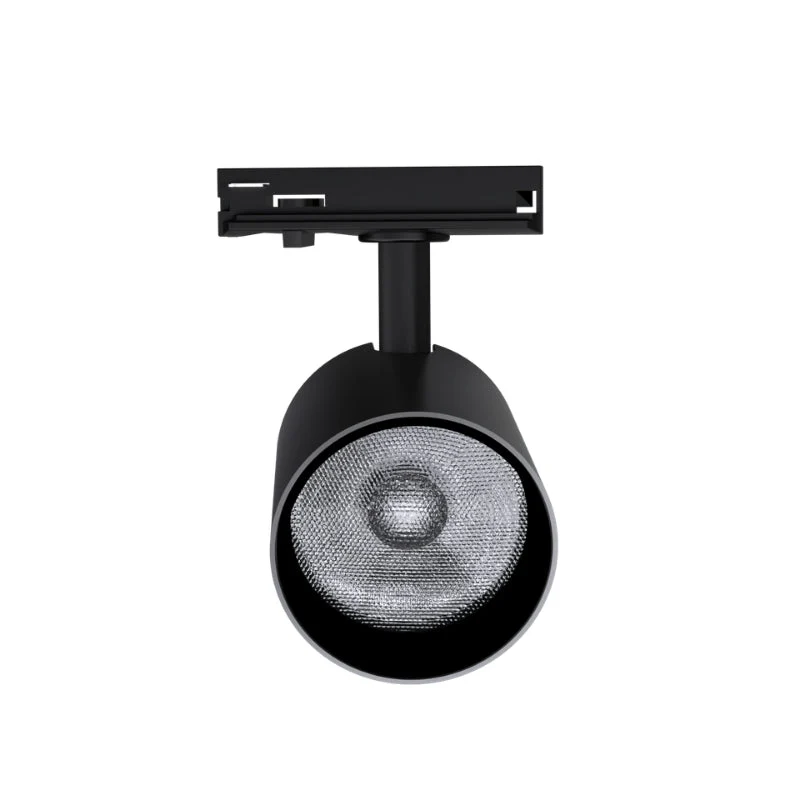 Spot LED sur Rail Noir Monophasé 24W 36° TRIAC Dimmable