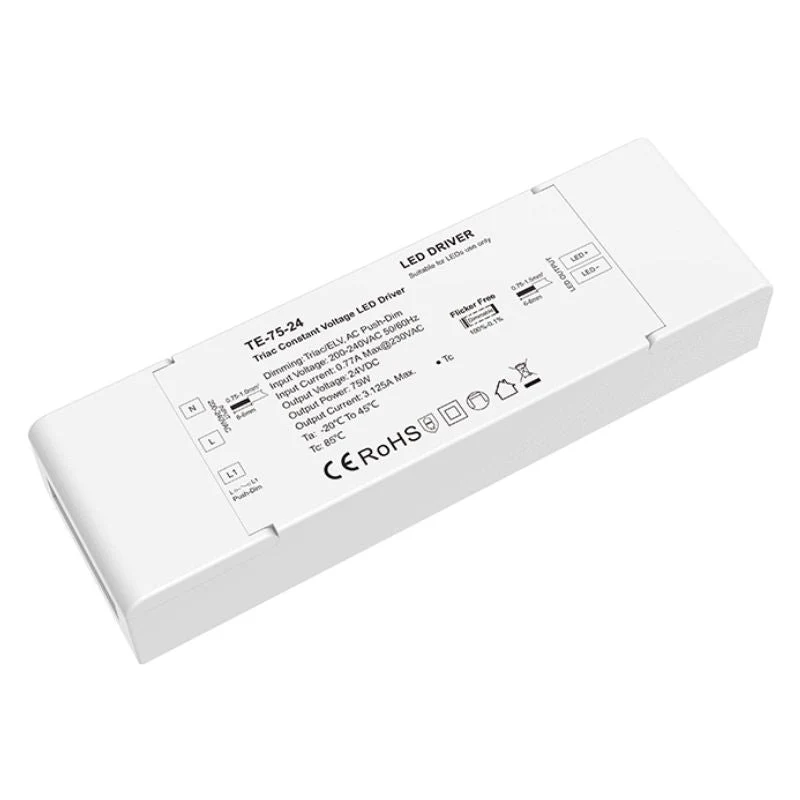 Transformateur LED 220V 24V 75W 3,125A TRIAC Dimmable / Push Dim
