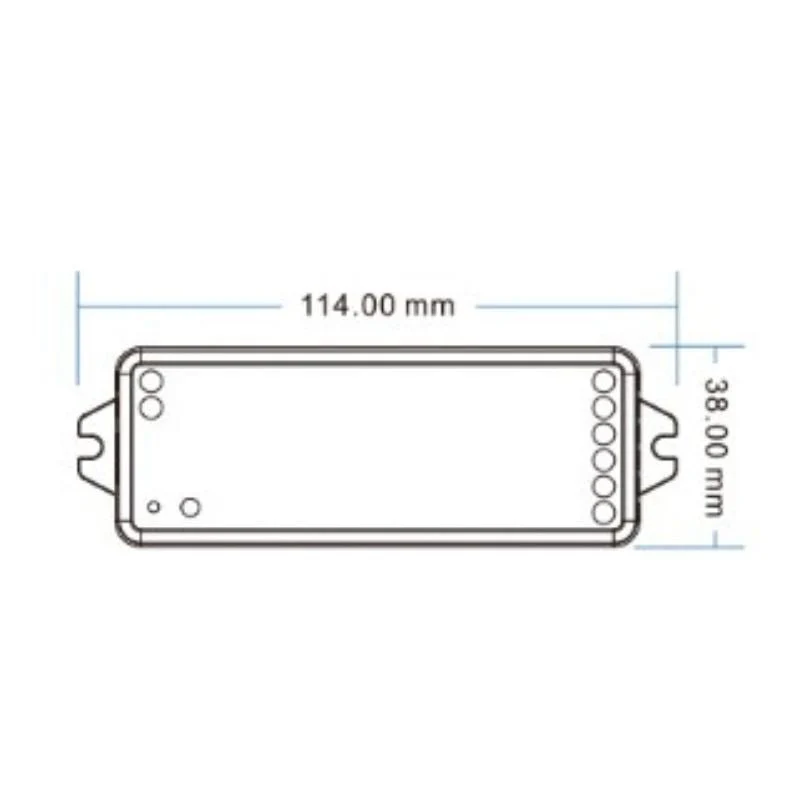 Kit Contrôleur LED RGBW RF 12-24V DC avec Télécommande - Blanc