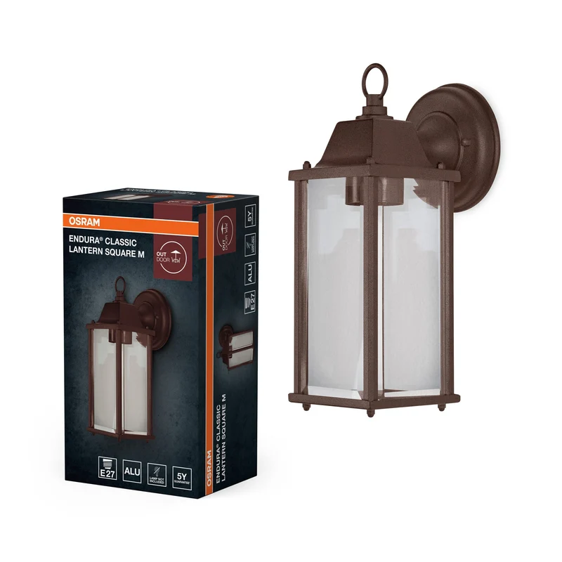 OSRAM ENDURA® Classic Lanterne Square M E27 Rouille