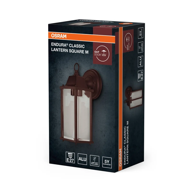 OSRAM ENDURA® Classic Lanterne Square M E27 Rouille