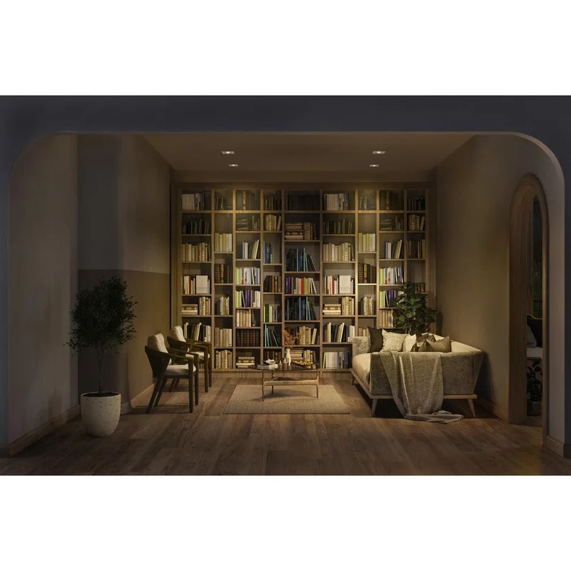Set de spots encastrés LED OSRAM GU10 orientable carré Click 4,5W Laiton vert ⌀68 mm