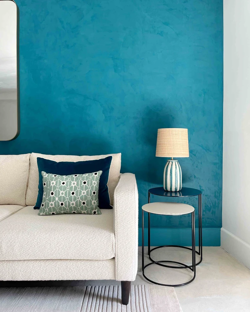 Lampe de table Palmaria - Bleu Sarah