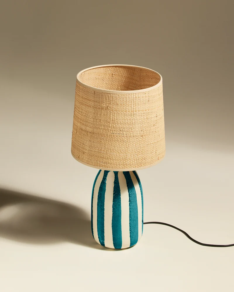 Lampe de table Palmaria - Bleu Sarah