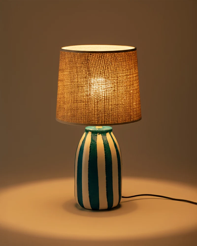 Lampe de table Palmaria - Bleu Sarah