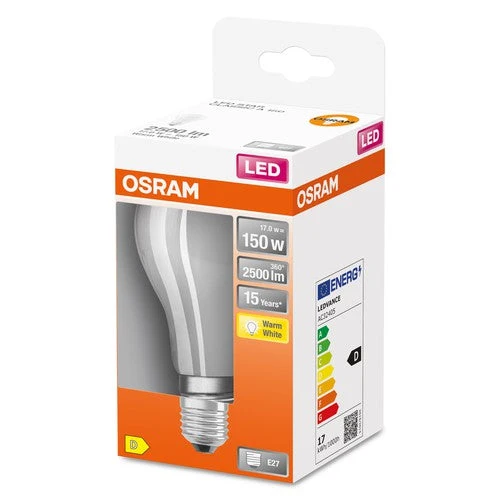 OSRAM LED Retrofit Classic A Lampe LED matte (ex 150W) 16W / 2700K Warmweiß E27