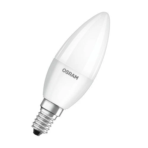 OSRAM LED BASE CLASSIC B lampe mate (ex 40W) 5,5W / 2700K Lumières chaudes E14, pack de 5