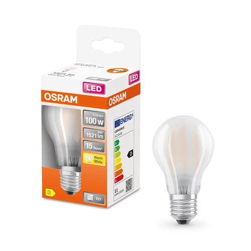 OSRAM Retrofit Classic A LED Lampe matte (ex 100W) 10W / 2700K Warmweiß E27