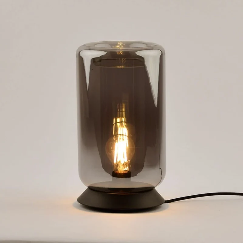 s.luce Cruet E27 Design Tischleuchte Glas mit Schalter