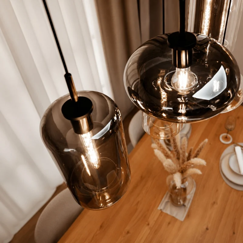 s.luce Cruet Galerie-Pendelleuchte Glas 500cm