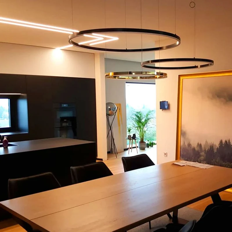 s.luce LED Ring Hängeleuchte Ø 120cm
