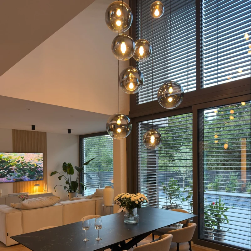 s.luce Orb XL Galerieleuchte 8-flammig mit Modular Baldachin