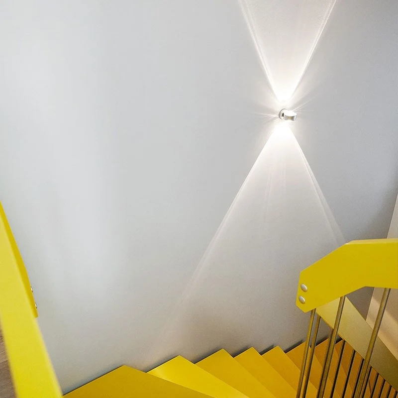 s.luce Beam Wandleuchte Up & Down mit Glaslinsen