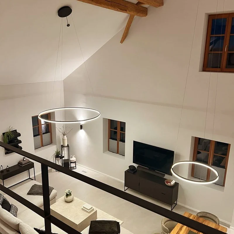 s.luce LED Ring Hängeleuchte Ø 60cm