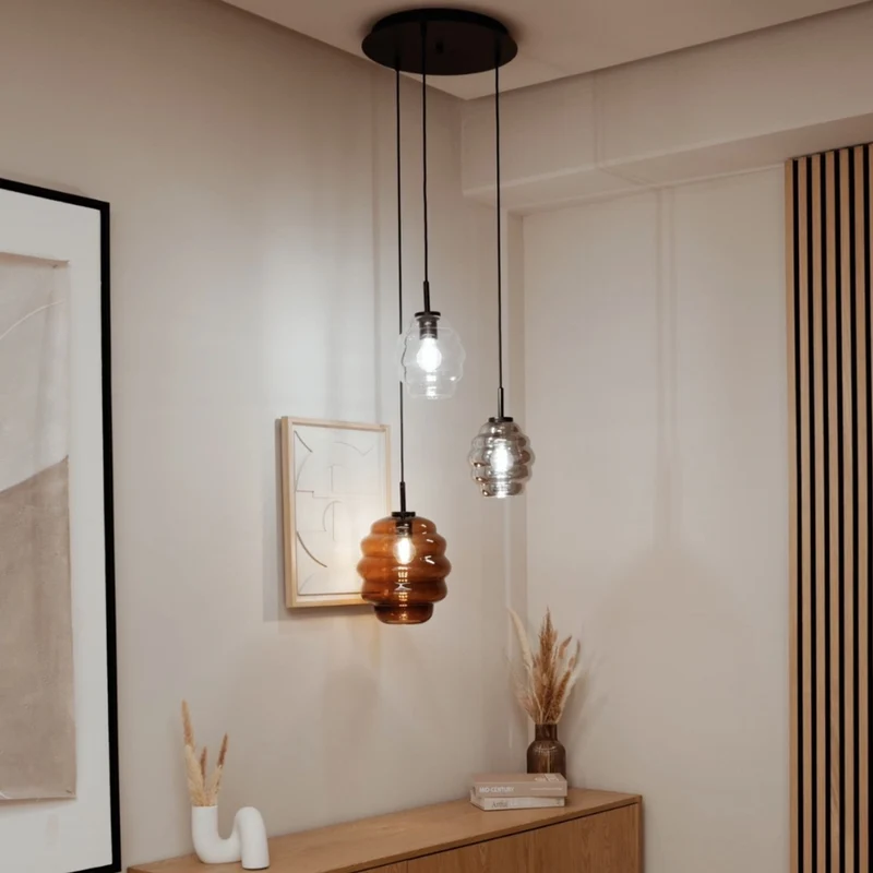 s.luce Modular Hängeleuchten-Baldachin 3-flammig oder 5-flammig