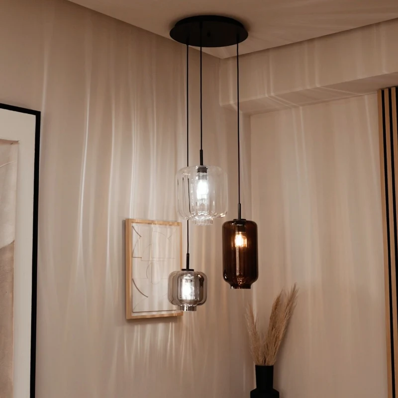s.luce Modular Hängeleuchten-Baldachin 3-flammig oder 5-flammig