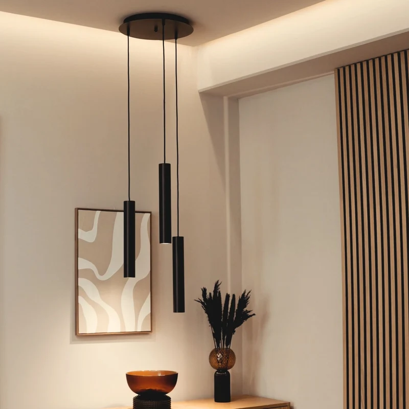 s.luce Moderne Hängelampe Crutch Zylinderform