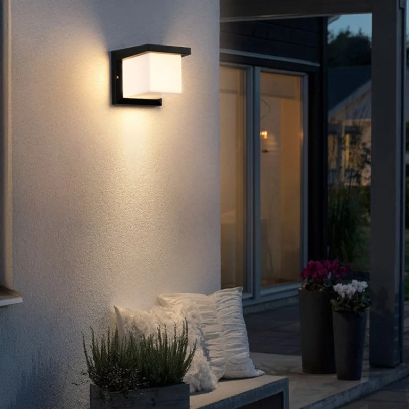 Cube Waterproof LED Wall Light – 18W | 3000K / 4000K / 6000K | Black Housing | Up & Down Outdoor Wall Sconce for Porch, Garden, Balcony & Indoor Decoration | Aluminum Housing | IP65 | 2-Pack