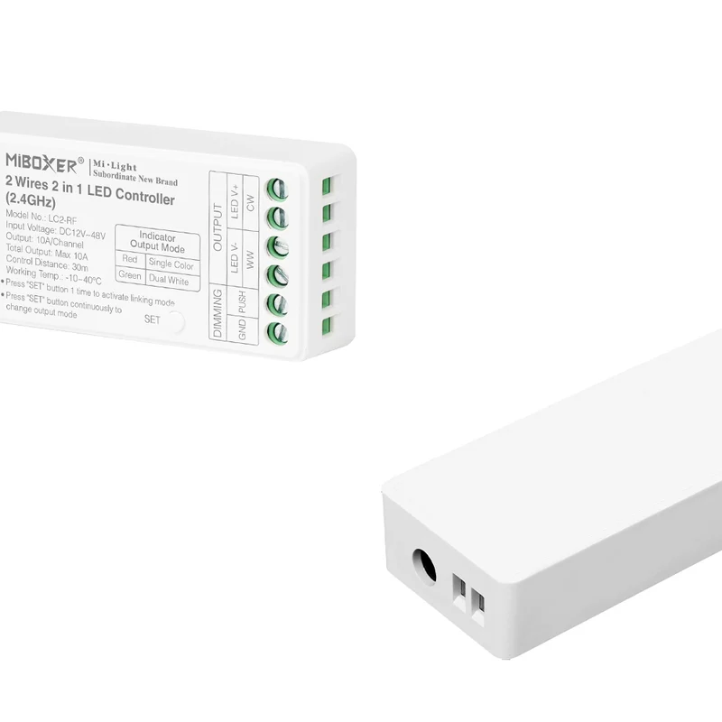 MiBoxer LC2-RF 2 Wires 2 in 1 LED Controller (2.4GHz)