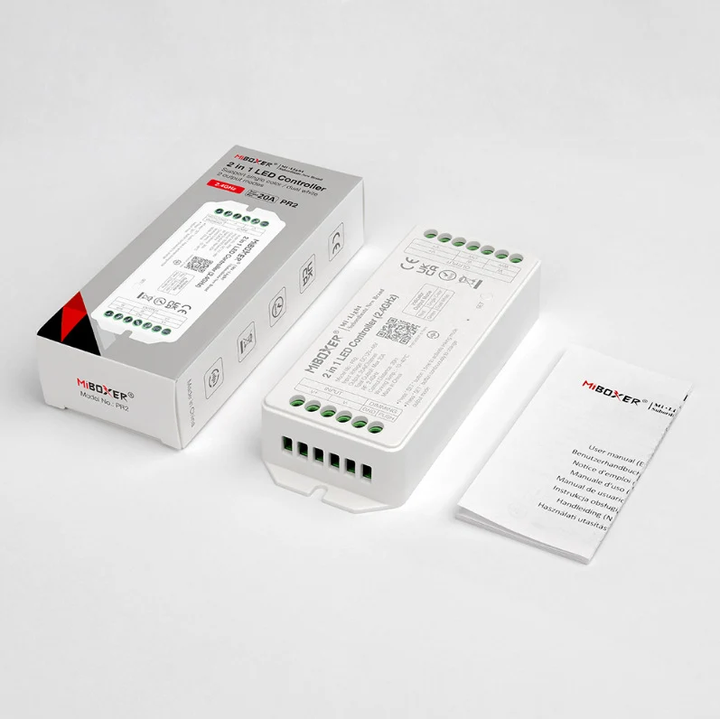 MiBoxer PR2 2 in 1 LED Controller (2.4GHz) Output Max 20A