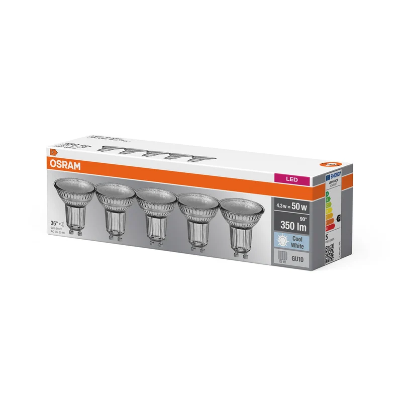 BASE LED PAR16 4.3W 840 GU10