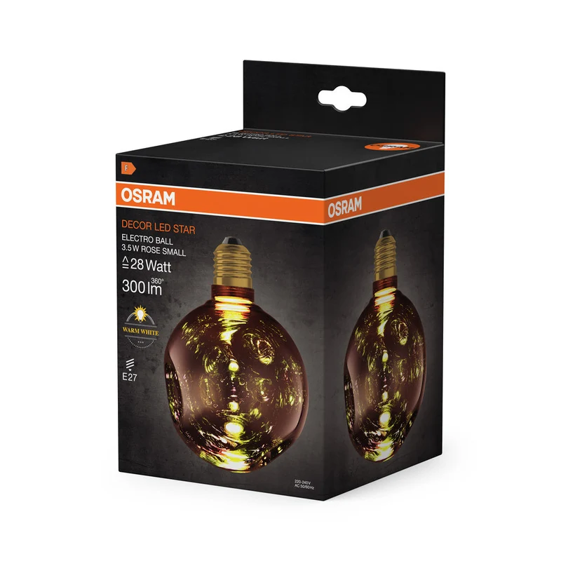 LAMPE LED DÉCORATIVE EN VERRE ÉLECTRO EN PETIT ROSE EN VERRE ÉLECTRO