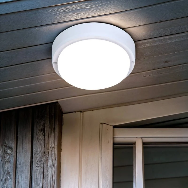 Plafonnier LED Extérieur Rond 15W Blanc IP65 Ø140 mm