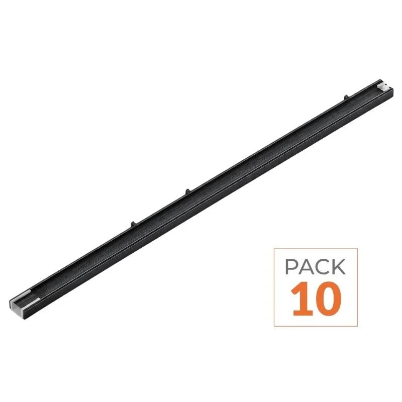 Pack de 10 - Suspension Linéaire LED 120cm 40W 130lm/W Interconnectable CCT Noir - 3000K/4200K/6400K
