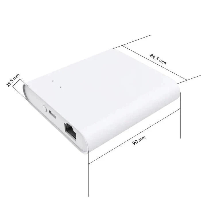Kit 4 Têtes Thermostatiques Connectées Écran LCD + Passerelle Zigbee Ethernet