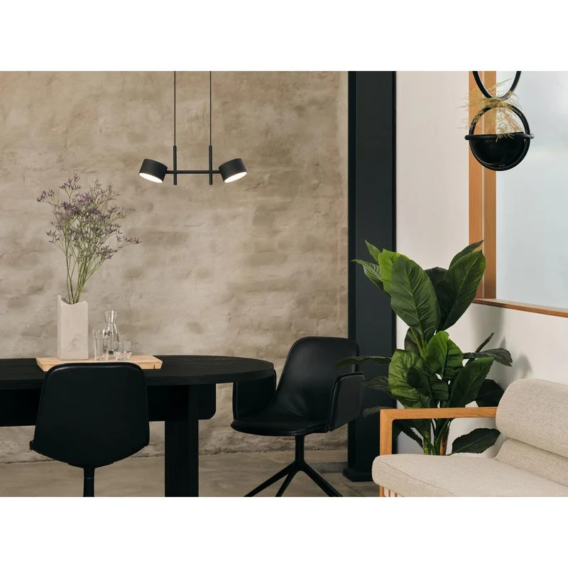 OSRAM DECOR Kyoto Suspension double 20W 930 CLICK DIM Noir