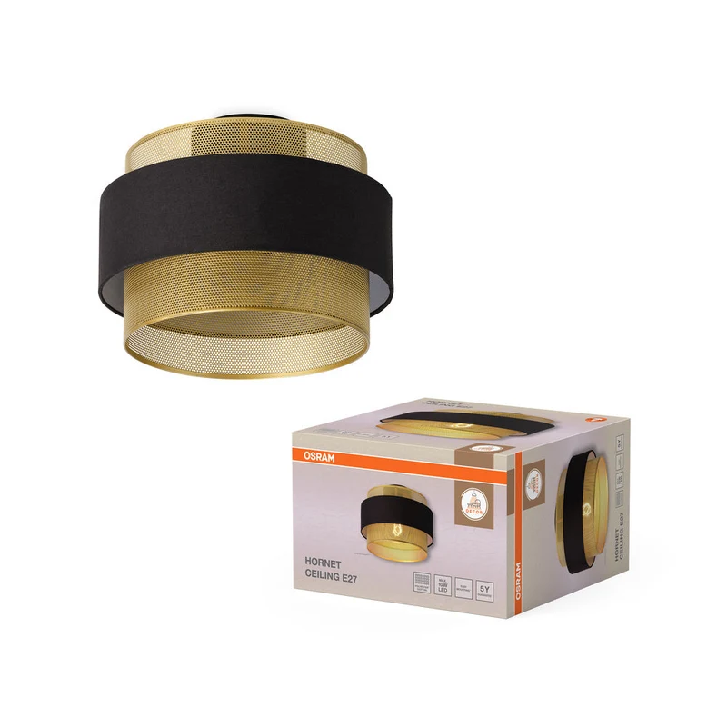 OSRAM DECOR Hornet Plafonnier 1xE27 Noir