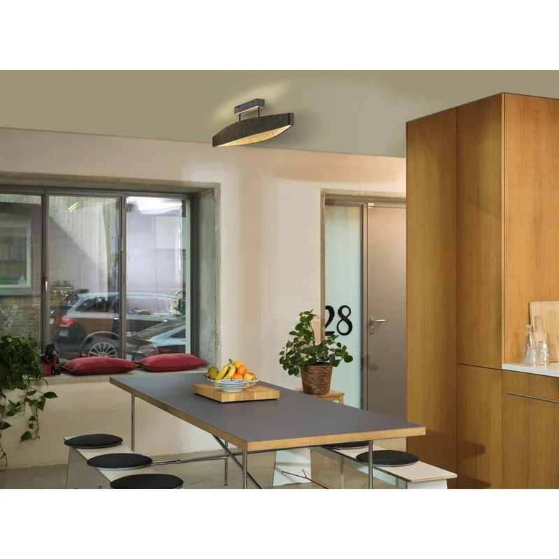 OSRAM DECOR Flat Felt Plafonnier 23W 830 Gris foncé