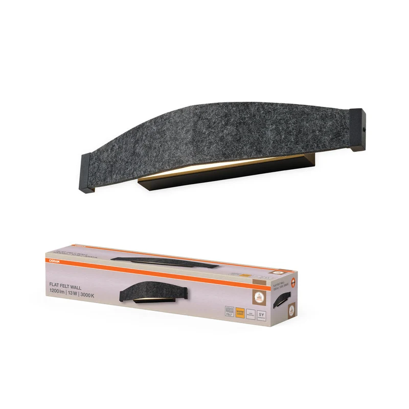 OSRAM DECOR Flat Felt Applique 13W 830 Gris foncé