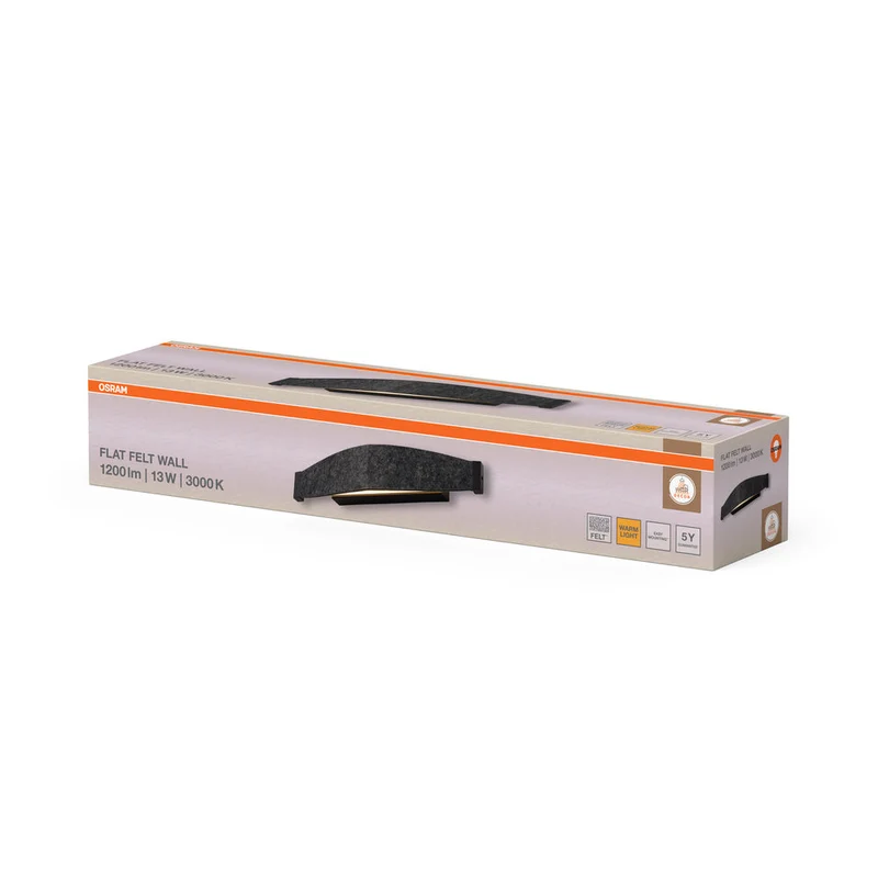 OSRAM DECOR Flat Felt Applique 13W 830 Gris foncé
