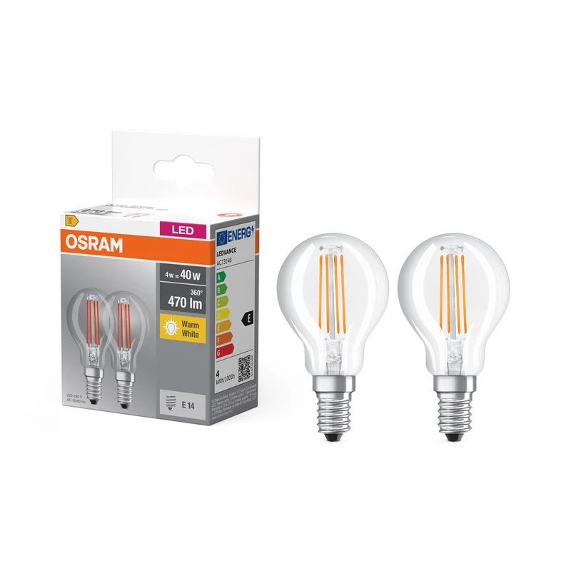 LED BASE CLASSIC P 4W 827 Clair E14