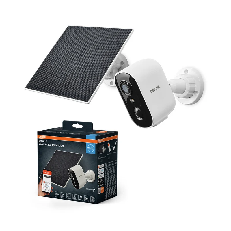 OSRAM Wifi SMART+ caméra de surveillance extérieure intelligente solaire blanche