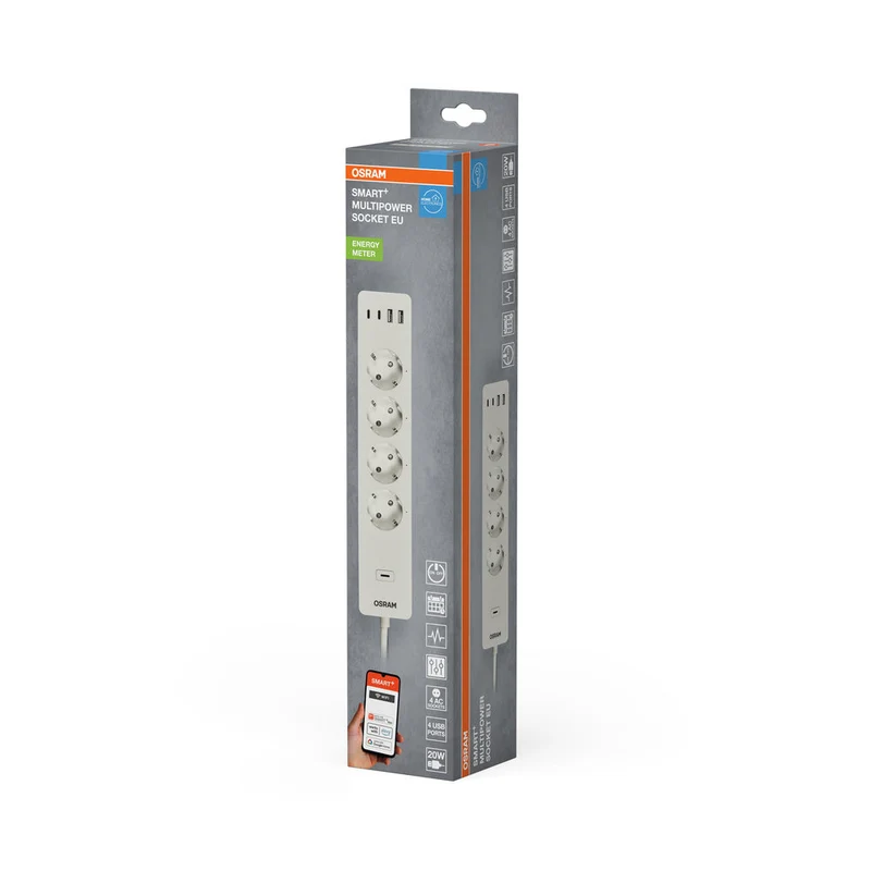 OSRAM Wifi SMART+ multiprise intelligente EU (2e génération) blanche