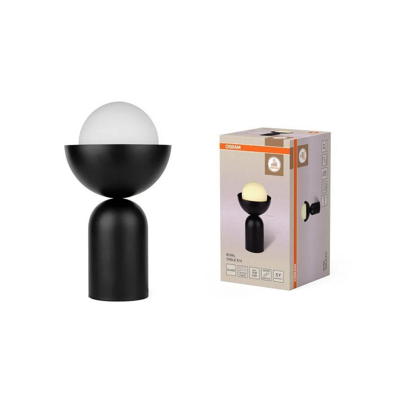 OSRAM DECOR Bol à Table E14 Lampe de table noire